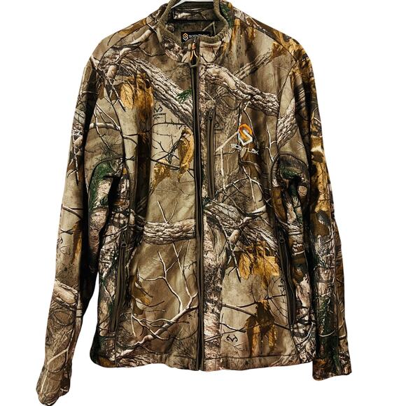 Scent Lok Realtree Camo Jacket Full Zip Large Proven Deadly Embroidered - Picture 1 of 7